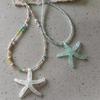 Unique Starfish Pendant Necklace Adorable Animal Jewelry Modern Streetwear Necklace Suitable for Boys and Girl Present