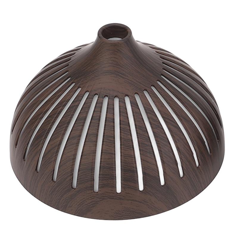 400ML Wood Grain Humidifier Desktop Aromatherapy Diffuser With Colorful Light Remote Control Auto Shut Off For Home Office