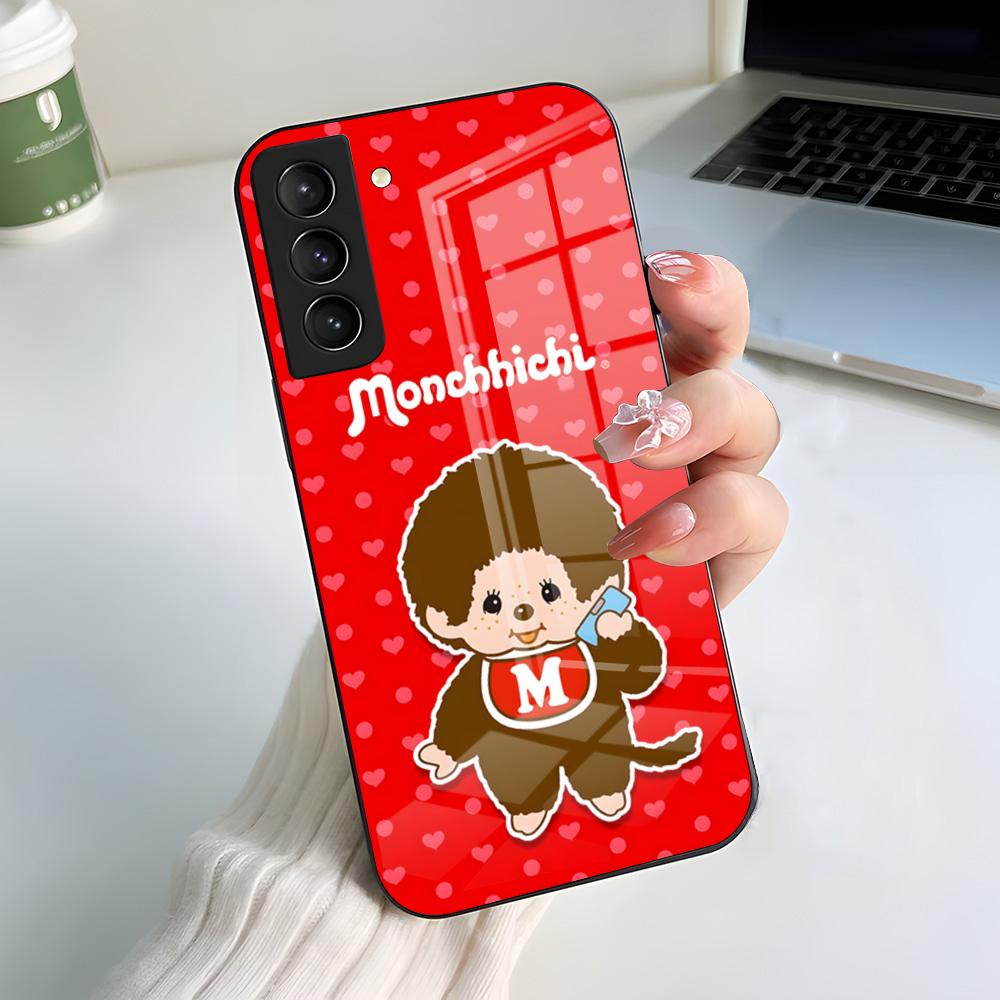 M-M-Monchhichis Anime Phone Case For Samsung A56 A36 A26 A16 A15 A25 A35 A55 A14 A34 A24 A54 Glass Case