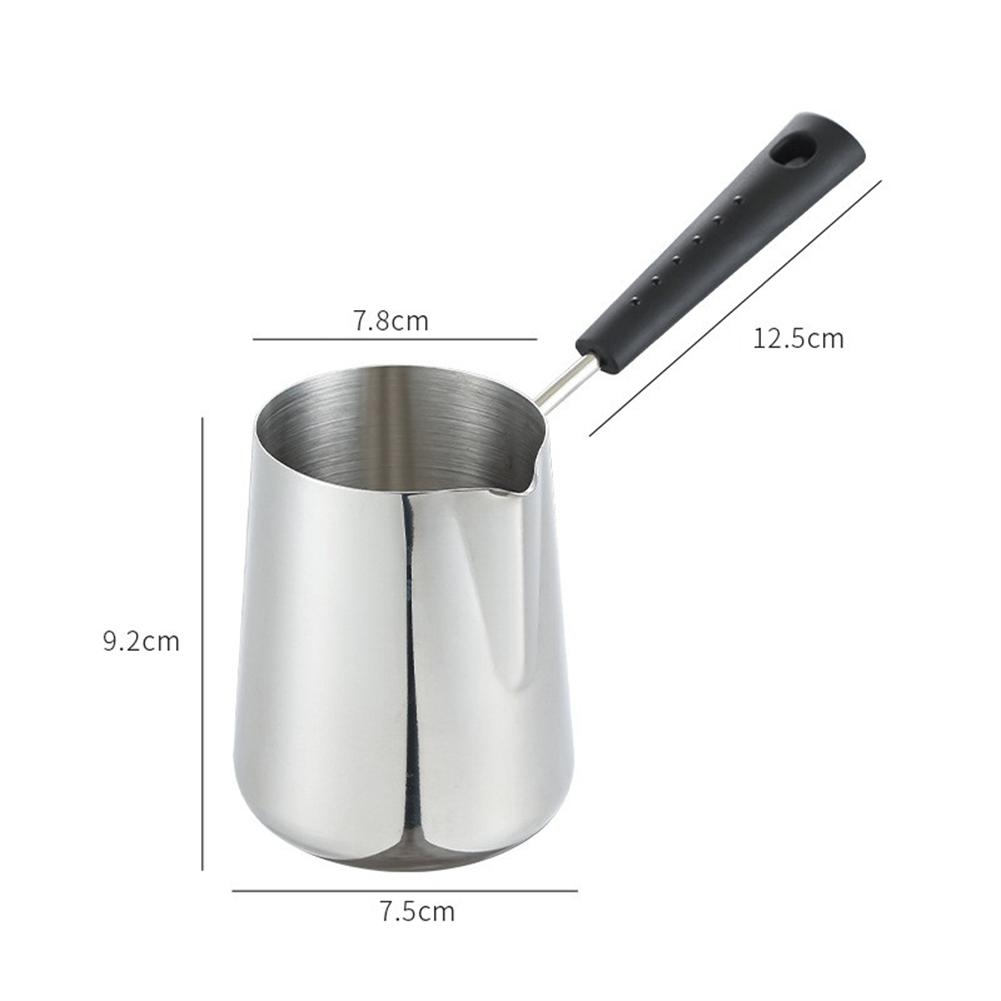 1pc 350/600/900ML Turkish Coffee Pot Milk Pots Stainless Steel Chocolate Melting Pan Sauce Heating Coffee Moka Pot Kitchen Tools