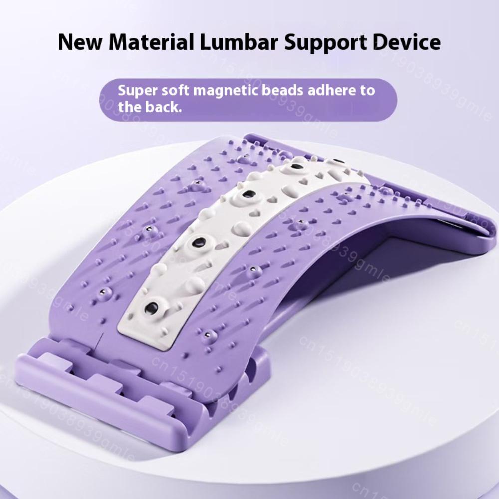 Back Stretcher Adjustable Height Massager for Waist Neck Fitness Lumbar Cervical Spine Cervical Spine Support Massager Equipment