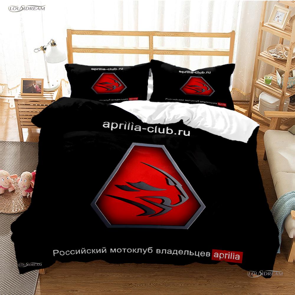 

A-Aprilia Moto Racing All Season Duvet Cover Comforter Bedding Sets Soft Quilt Cover and Pillowcases Single/Double/Queen/King EU Twin 135x200cm