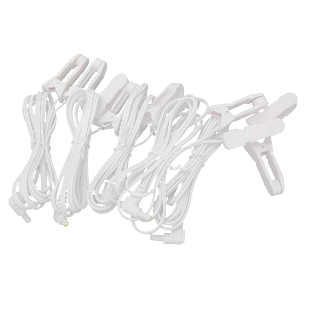 5 Stück Beutel 2,35 mm Ohrclip Elektrode Zuleitungskabel für TENS Gerät Physiotherapiegerät