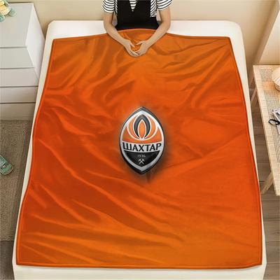 FC Shakhtar Donetsk Print Flannel Blanket, High Quality Comfortable for All Seasons, Home Decor, Warmth and Comfort