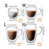 1PC Double Walled Glass Cups Handles Transparent Espresso Coffee Cups Milk Juice Coffee Minimalist Water Cups Drinkware Gifts