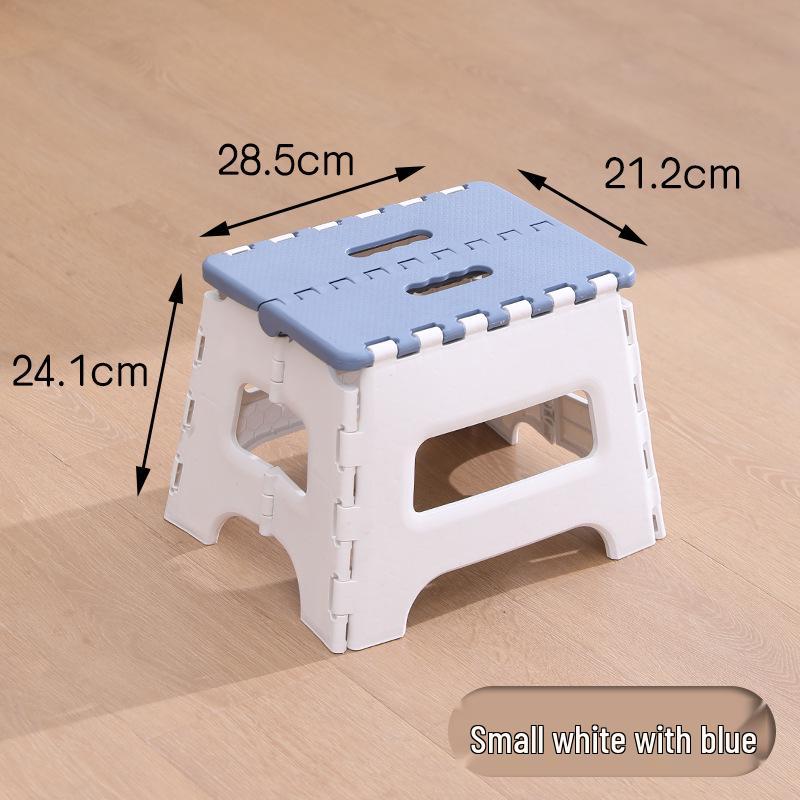 Portable Folding High Stool - Plastic Outdoor/Indoor Seat for Children, Camping, Fishing, Train Travel
