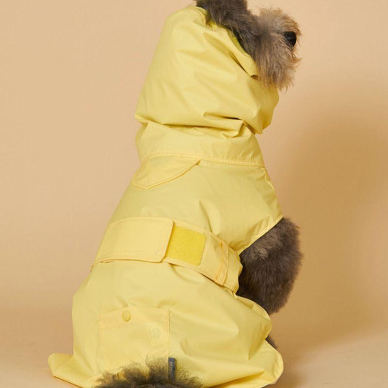 ANGEL DOG Premium Trench Puppy Raincoat Yellow