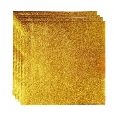 500 unidades de papel de aluminio dorado para envolver chocolates, dulces y galletas.