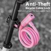 Portable Bicycle Safety Lock Steel Cable Lock AntiTheft Elasticity Lock Road Bike Steel Wire Lock