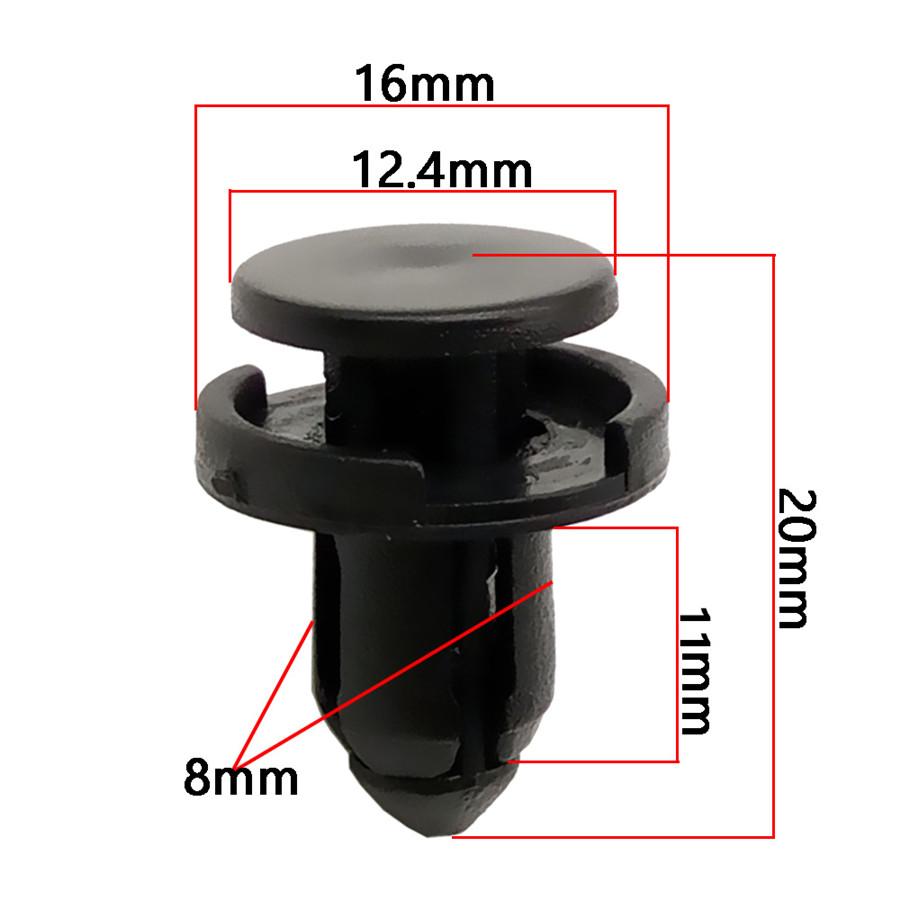 150Pcs Mixed Car Bumper Fender Panel Trunk Screw Rivets Plastic Fastener Clips