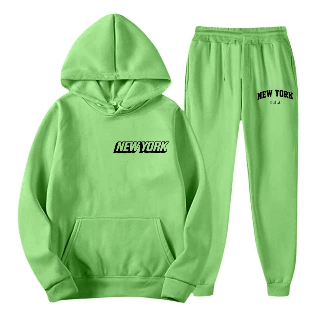 2026 Fall/Winter New Casual Printed Hoodie & Pants Set