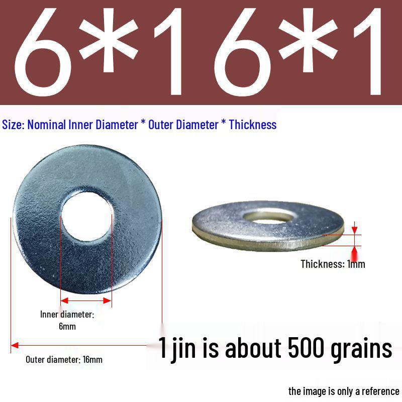 Galvanized Oversized Metal Washers M3-M60