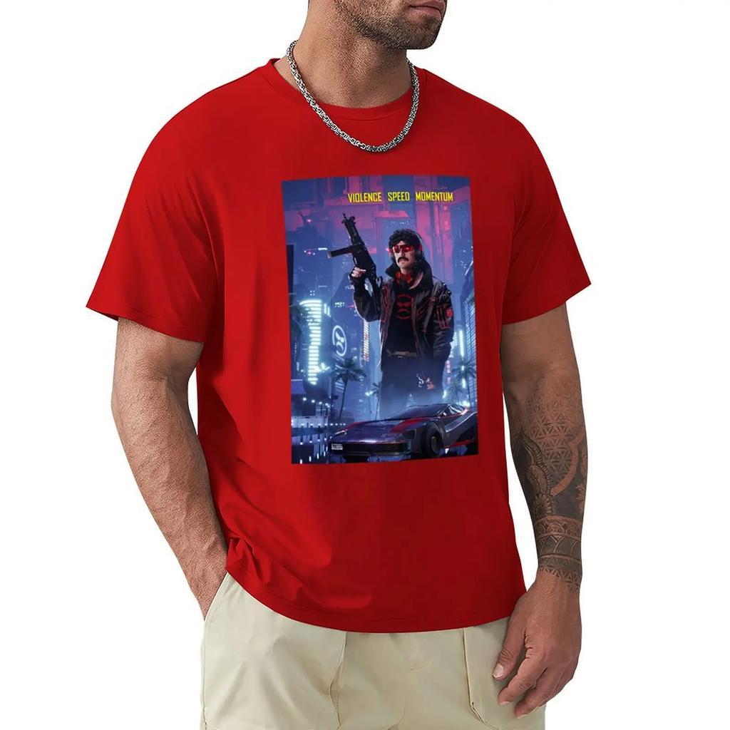 Dr Disrespect T-Shirt summer top oversized Short sleeve tee