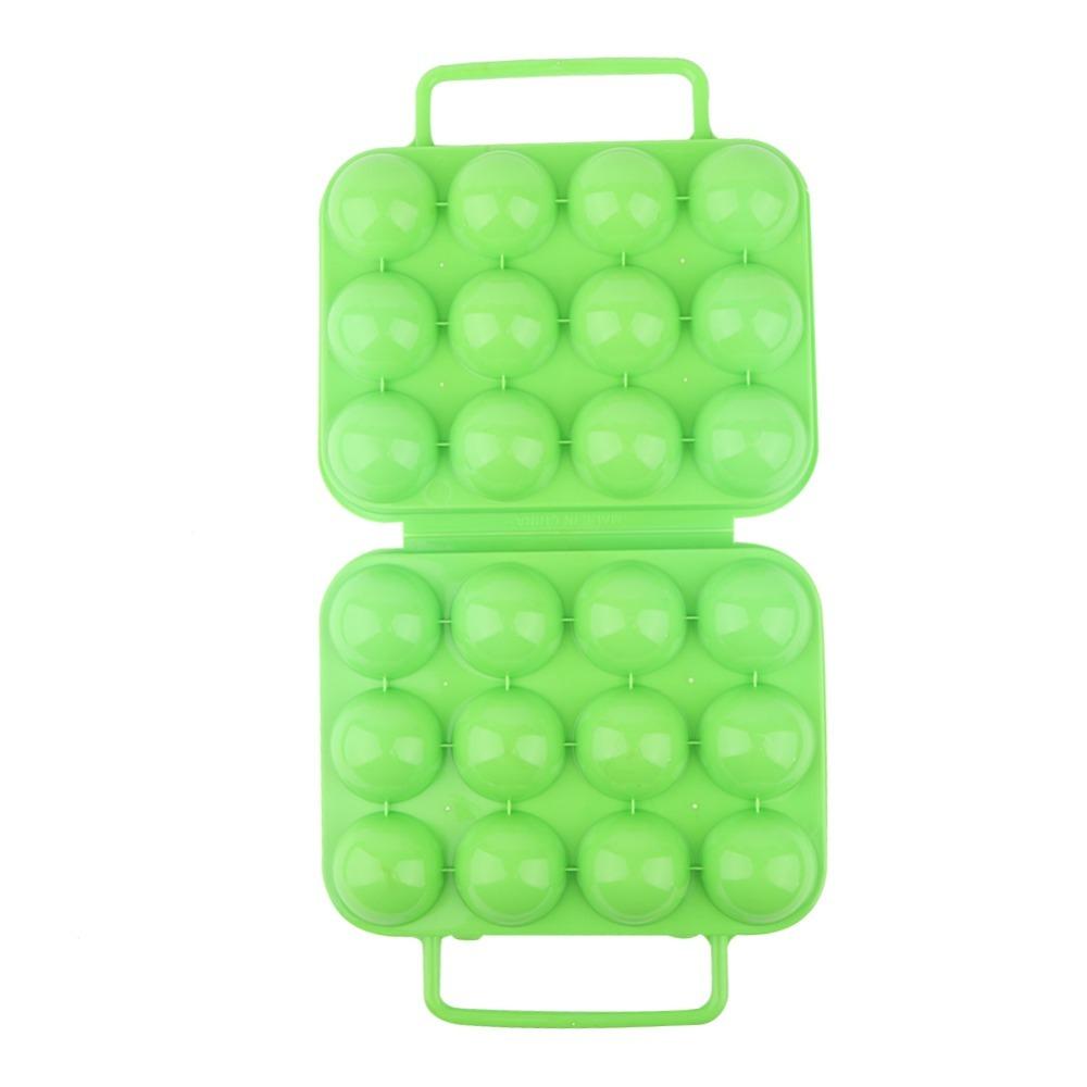 2PCS With Handle Egg Tray 12-Slot Eggs Container Household Storage Eggs Holder Kitchen Use