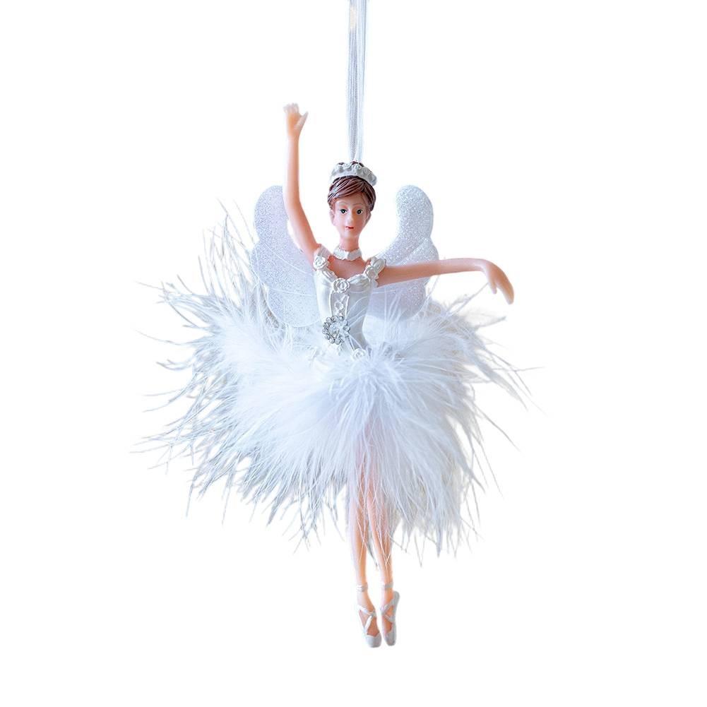 Baletní andělská ozdoba Vánoční baletní panenka přívěsek