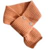 Elegant Knitted Scarf with Functional Buttons for Daily Wear Fashion Crossed Neck Warmer Wrap Scarf for Women Windproof