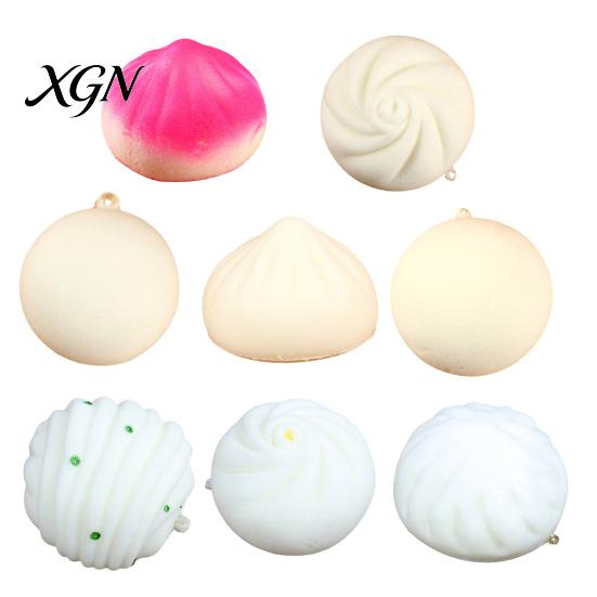 Stress Relief Squeeze Toy Simulation Steamed Bun Dumpling Sensory Soft Ball Fidget Stretchy Decompression Dough Desk