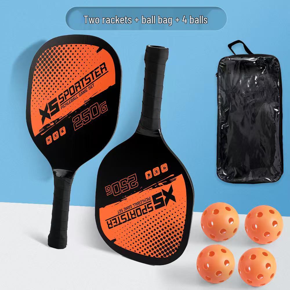 Wooden Beach Pickleball Paddle and Ball Set – Outdoor Sports Fitness Kit