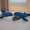 45-120cm Giant Open Mouth Whale Plush Toy Blue Marine Animal Stuffed Doll Huggable Shark Soft Animal Pillow Floor Mat Kids Gift