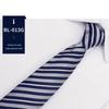Men's Easy Pull Blue Striped Business Tie