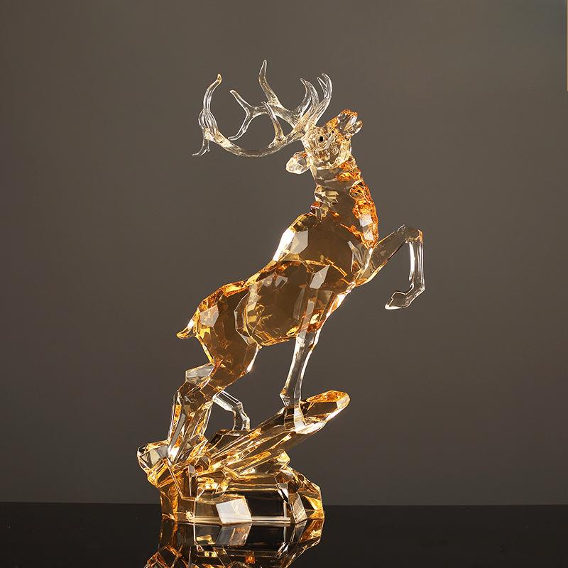 

Легкие роскошные украшения в виде оленя из кристаллов Yilu Has You, высококачественные аксессуары для дома, гостиная, винный шкаф, тумба под телевизор, подарок на новоселье