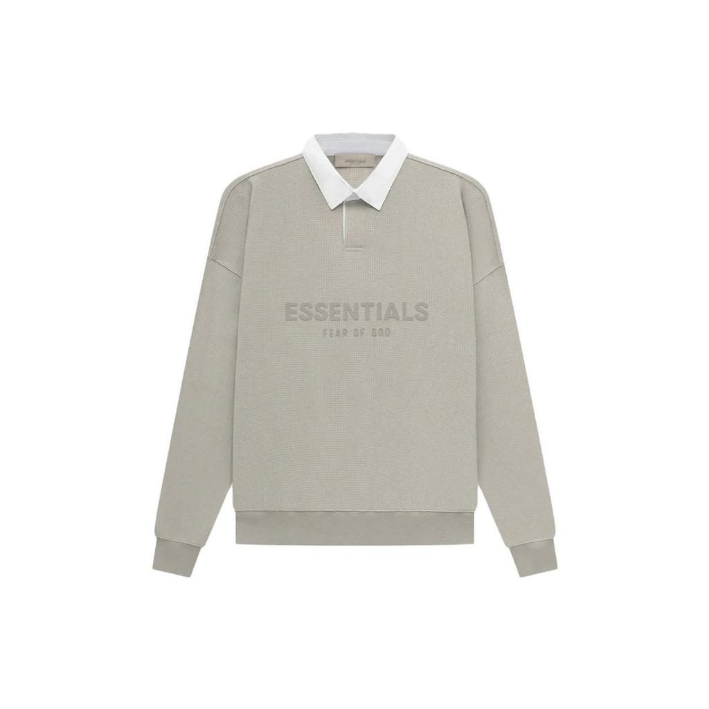 Fear Of God Essentials SS23 Polo Shirt Men's Seal Gray FOG-SS23-053