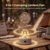 Foldable LED Fan Lantern 2 In 1 Rechargeable LED Light Outdoor Emergency Light  Outdoor Activities