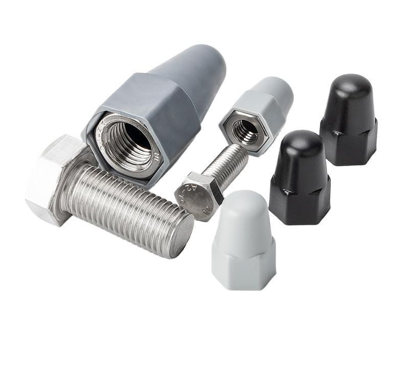

Hexagonal Raised Plastic Nut & Bolt Cap Cover M6x10x25 [10 pcs] for 10mm wrench