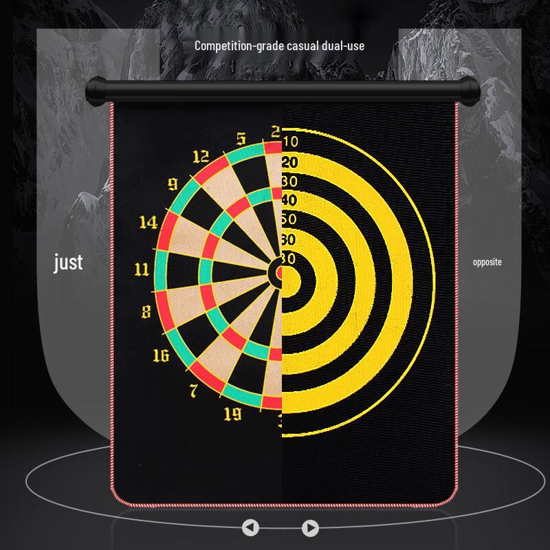 15-Inch Double-Sided Magnetic Dartboard Set
