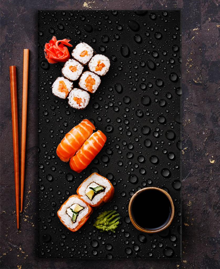 GLASS BOARD PANEL TABLETOP 30x52 BLACK
