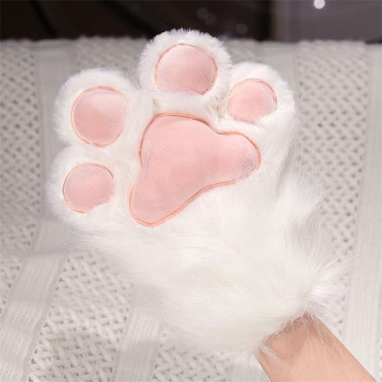 1 Stück Tierpfoten-Handschuh Stiefel Plüsch Fellige Pfote Schuh Flauschig Niedlich Katzenpfoten-Handschuh Cosplay-Zubehör für Kostümpartys Tier-Themenpartys