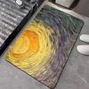Notte Stellata & Campo di Grano Arte Impressionista Tappeto Blu Giallo Morbido Antiscivolo Tappeto per Soggiorno Camera da Letto Decorazione Casa