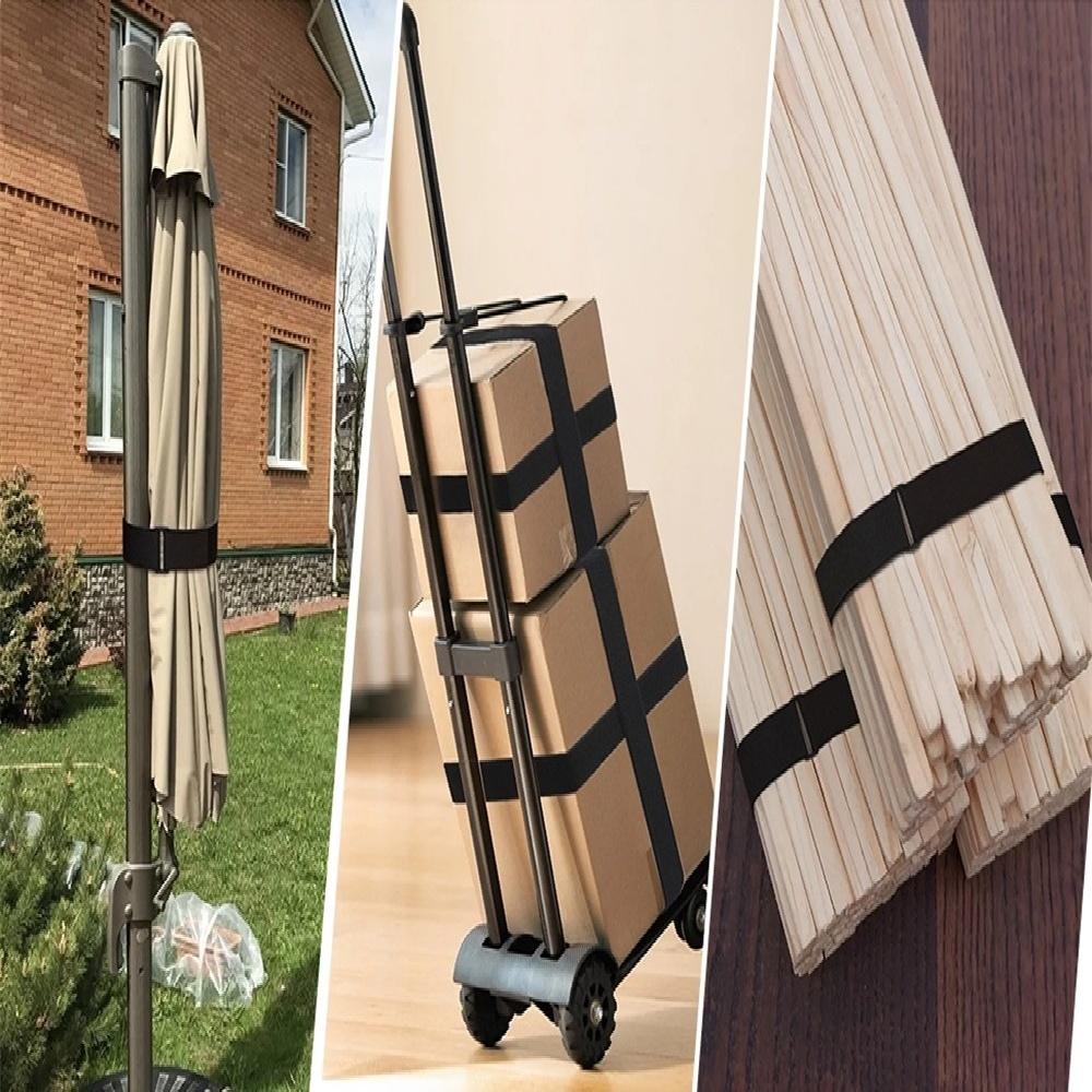 Cinghie Riutilizzabili Robuste a Velcro, Fascette Stringacavi in Nylon Tagliabili da 5m con 20 Fibbie, Diverse Larghezze per Cavi del Rimorchio e Raggruppamento Esterno