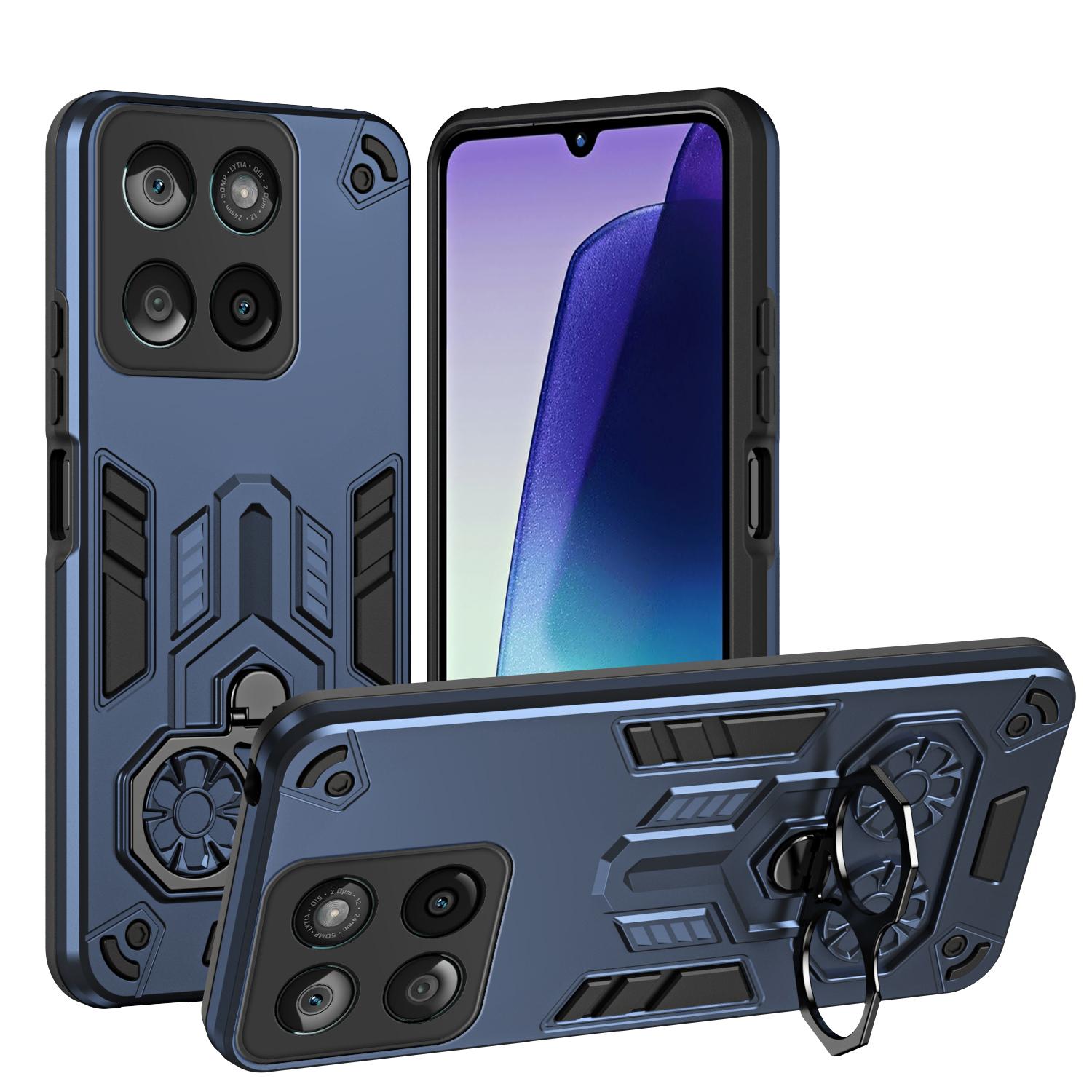 

Case For Motorola Moto Edge 60 50 Fusion edge60 Stylus Armor Metal Ring Stand Cover for Moto Edge60 Pro Edge50 Neo Cover Coque Pc + tpu&Motorola Edge 50 Neo синій