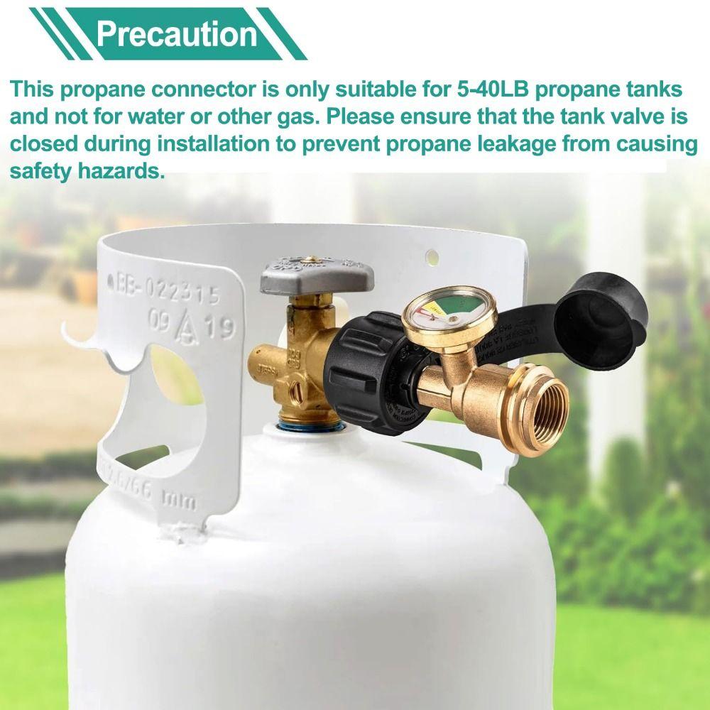 QCC1/Type Propane Tank Connector Leak-proof Propane Tank Gauge  for Heaters Converts