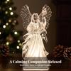 Angel Figurine Acrylic Decor Clear for Bedside Table, Holiday Display