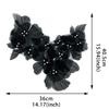 Mesh Flowers Cloth Patch Lace Flowers Hand-embroidered Cloth Decoration Patch DIY Clothing Accessories Lace Embroidered Patch