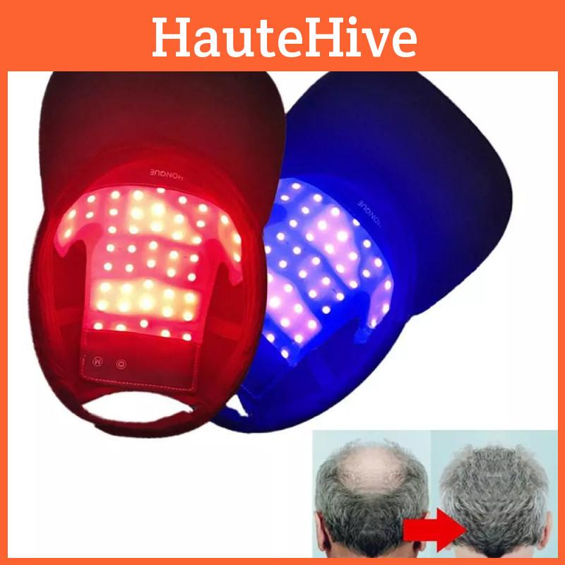 Led Red Laser Blue Light Therapy Hair Growth Cap Fast Regrowth Anti Hair Loss