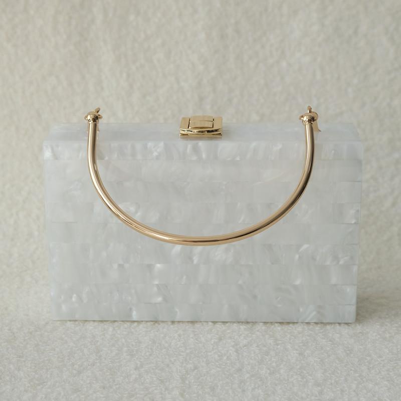 Neue trendige Handtasche Mode Frauen Tasche Boutique Acryl Luxus Party Abend Tasche Frau Candy Hochzeit Box Vintage Kupplung Einkaufstasche