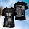 Summer Men's T-Shirt God Religion Christ Jesus Cross 3D Print Hip Hop Loose Short Sleeve Streetwear Vintage Oversized T Shirt