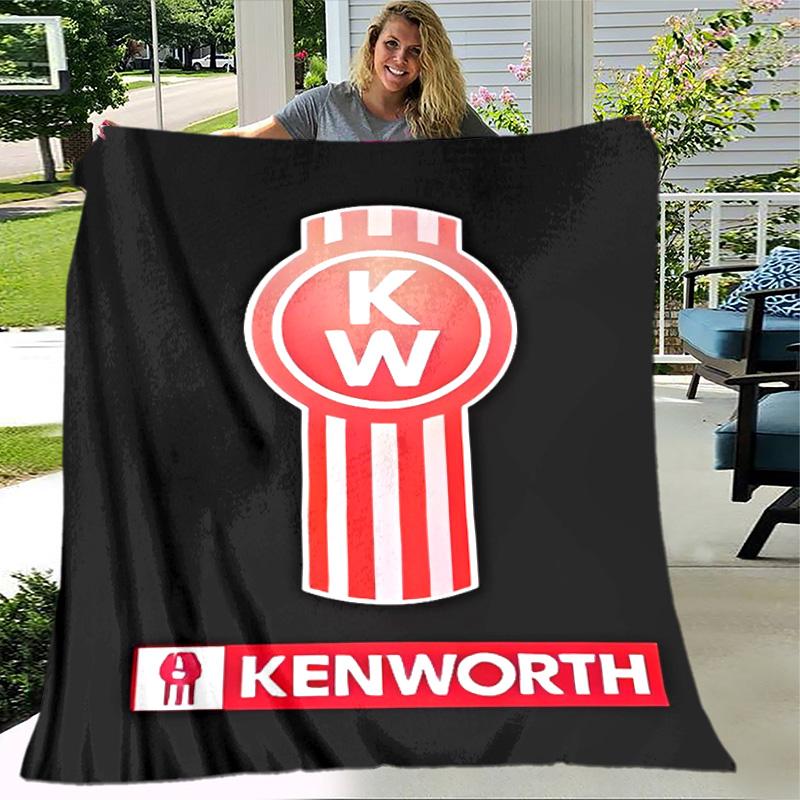 1pc Blanket - Kenworth LOGO Print Design, Lightweight Blanket for Sofa, Bed- Soft &Warm, Gift for All Seasons