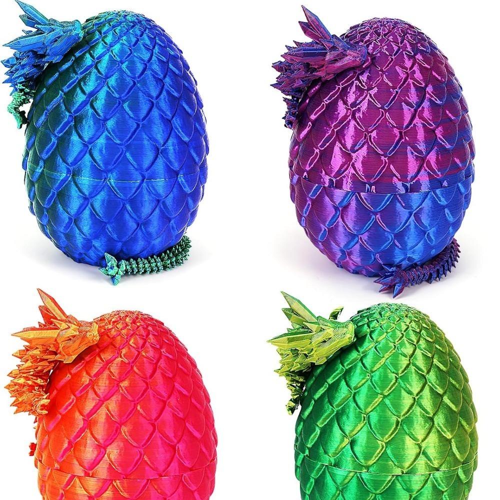 Creative Decompression Dragon Egg Chameleon Pendulum 3D Printing Complete Set of Gifts Colorful Set Toys Colorful Decoration