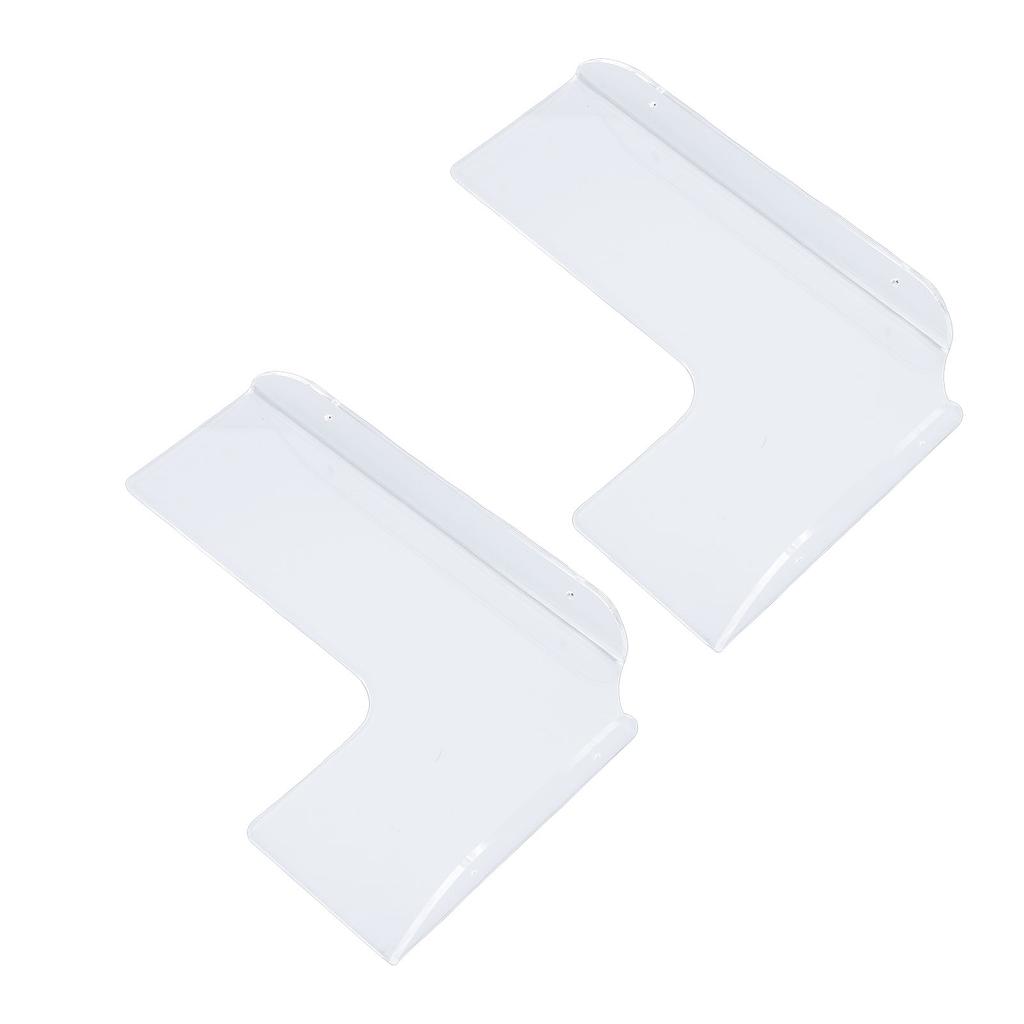 2 Stück Eckregal Acryl Wandmontiert Transparent Schwebendes Ausstellungsregal Platzsparend für Badezimmer Küche Wohnzimmer