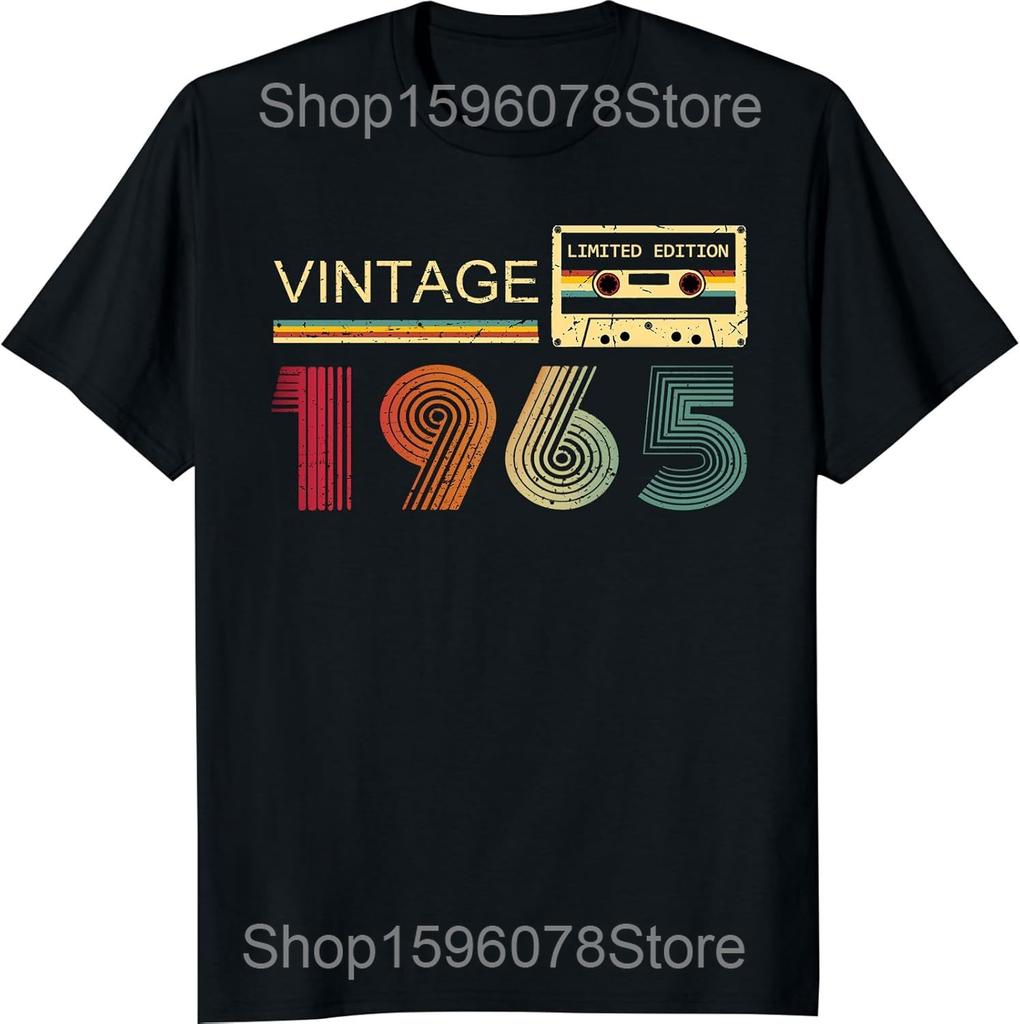 Hello Sixty Est 1965 60 Years Old 60th Birthday T Shirt Humor Streetwear Tee Shirt Short Sleeve Unisex Loose Clothing