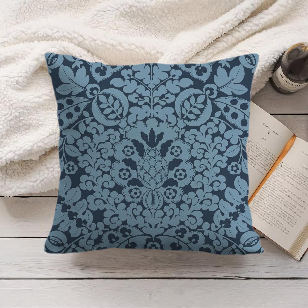 Retro Pattern Cushion Cover Soft Short Plush Pillow Cover Smooth Cozy Texture Aesthetic Cushion Case Home Decor