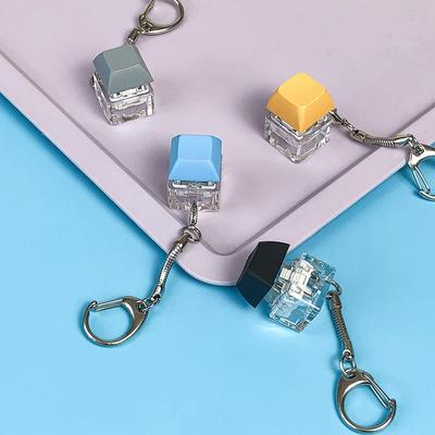 Sleutelschakelaar Sleutelhanger As Tester Mechanisch Toetsenbord Fidget Knop Fidget Knop Vinger Speelgoed Stressverlichting Cadeaus Voor Volwassenen
