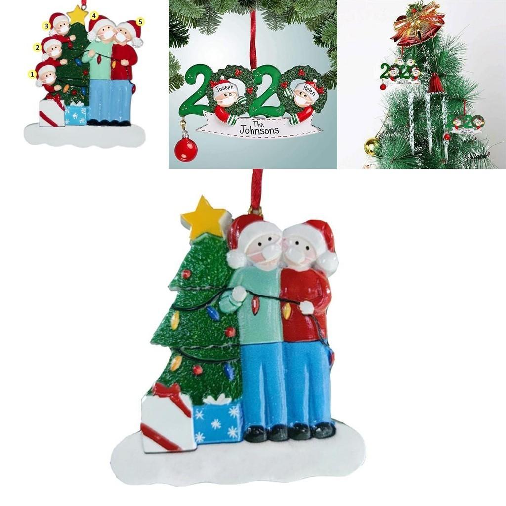 2020 Christmas Tree Ornament Quarantine Family Xmas Lockdown Decoration For Unique Festive Spirit