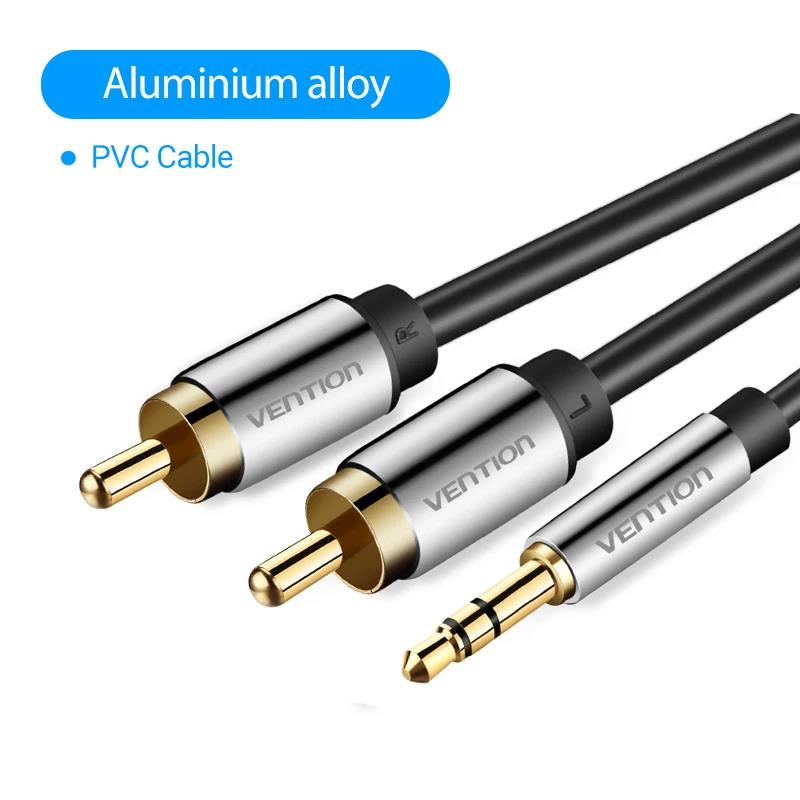 Vention RCA Cable 3.5mm to 2RCA Splitter Jack Audio Cable for Smartphone Amplifier Home Theater 3.5 AUX RCA TV Box AdaptadorGood product