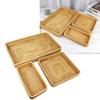 Rattan Tablett Tischplatte Organisation Handgeflochtener Snack Aufbewahrungskorb Multifunktionales Serviertablett 3