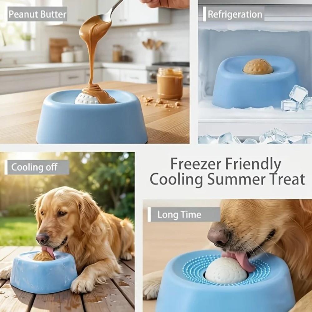 Anti-Choking Slow Feeder Dog Bowl Non-Slip Base Pet Feeding Bowl Dog Licking Bowl  Food Dispensing